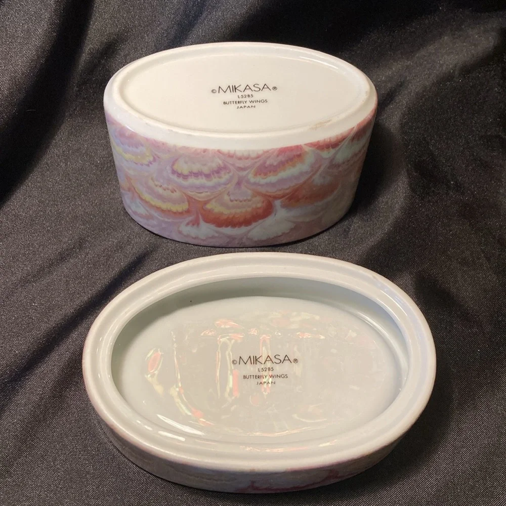 Vintage Mikasa Soap dish and Toothbrush Holder